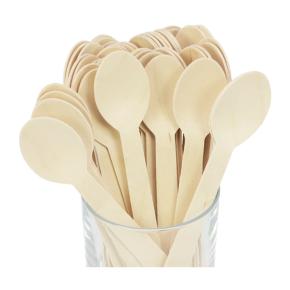 Disposable Wood spoon 140mm 