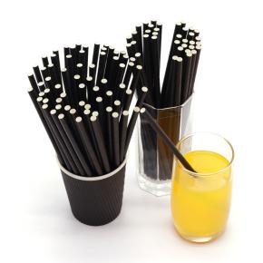 Black Color Paper Straw 