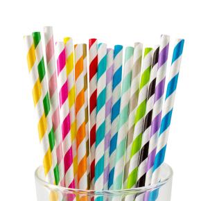 Stripe Color Paper Straw 