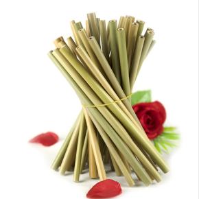 Green Color Bamboo Straw 