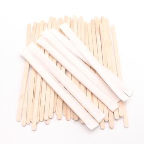 Individually paper packing Wood Coffee Stirrer 