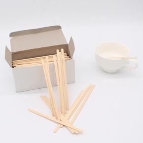 Wood Coffee Stirrer box package 