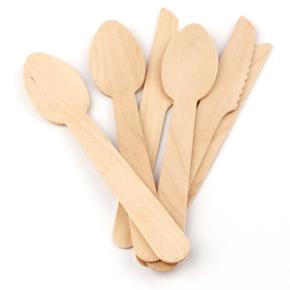 140mm Disposable wooden cutlery 