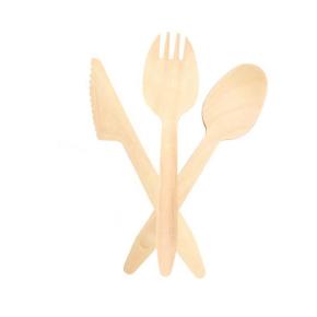 165mm Disposable wooden cutlery 