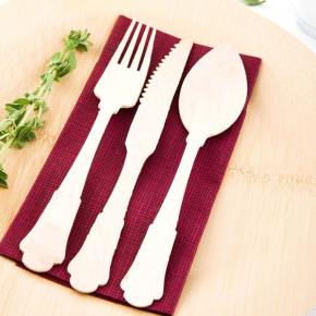 200mm Disposable wooden cutlery 