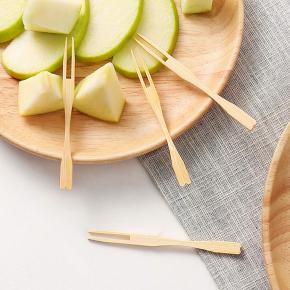 Top Quality Bamboo Wooden Fruit Fork Food Picks Forks