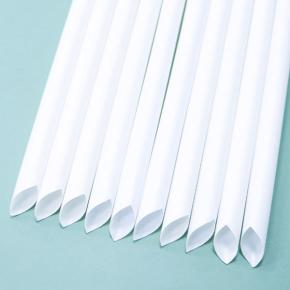 White 6/8/10mm drinking biodegradable PLA  straw 